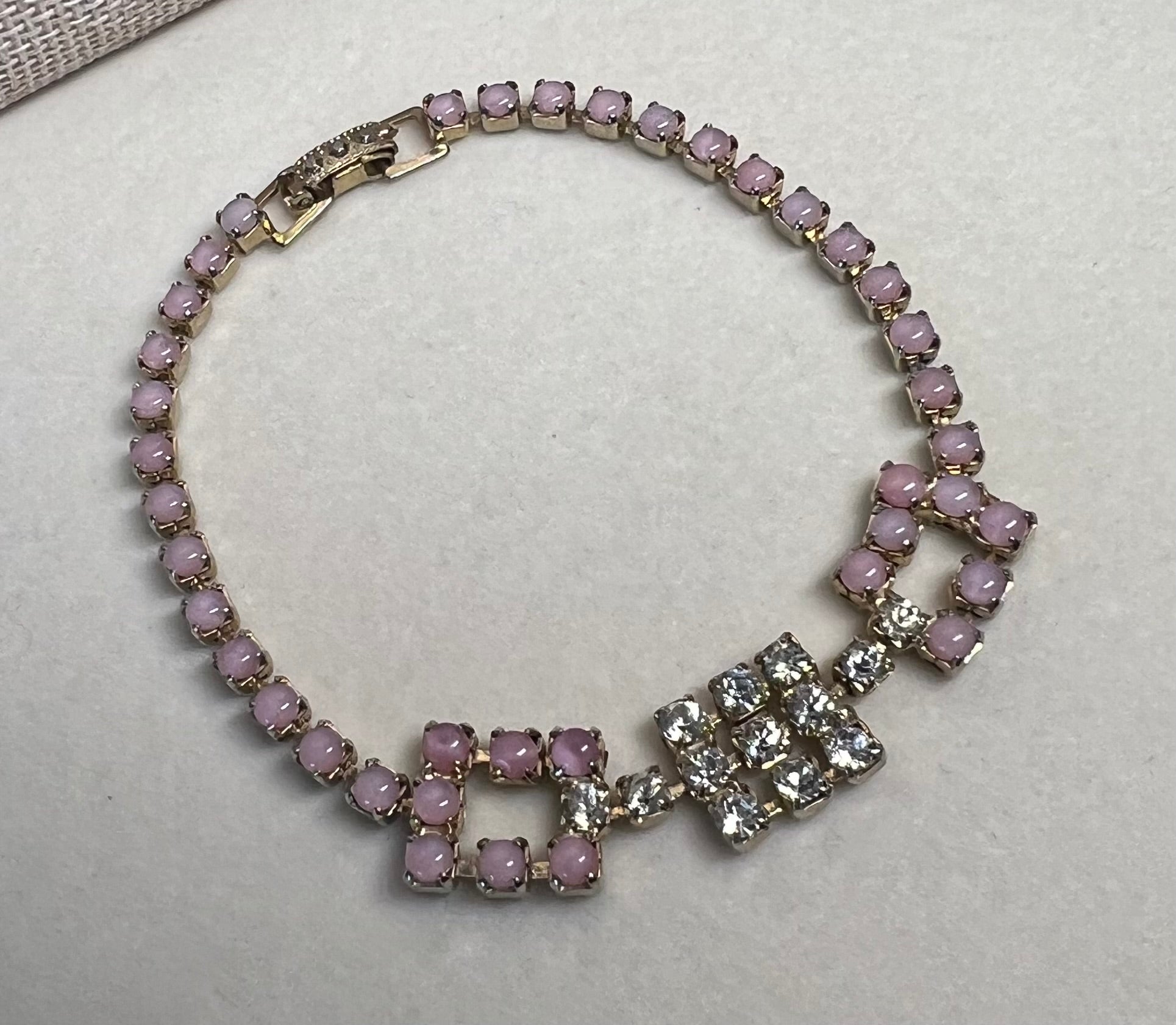 Vintage 1950s Rhinestone Bracelet